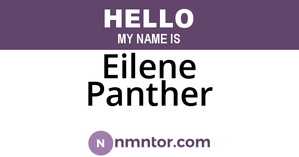 Eilene Panther