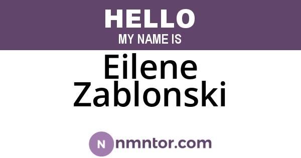 Eilene Zablonski