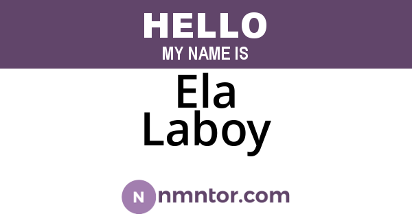 Ela Laboy