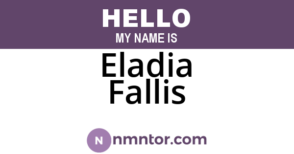 Eladia Fallis