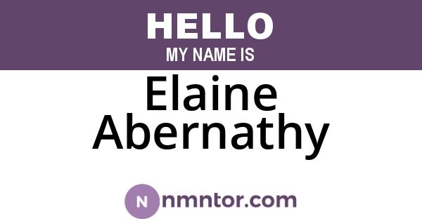 Elaine Abernathy