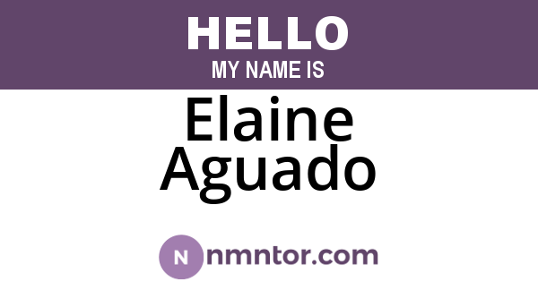 Elaine Aguado