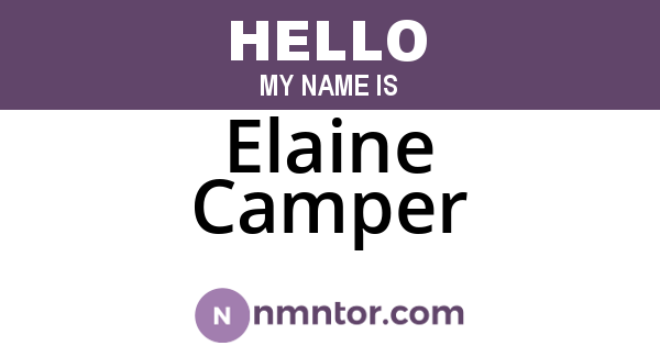 Elaine Camper