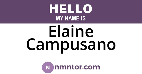 Elaine Campusano