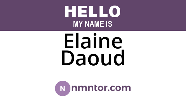 Elaine Daoud