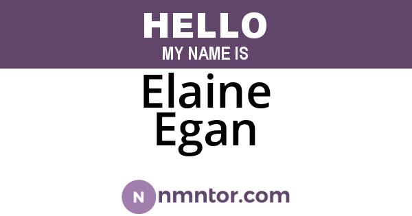 Elaine Egan