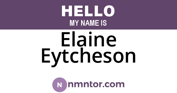 Elaine Eytcheson