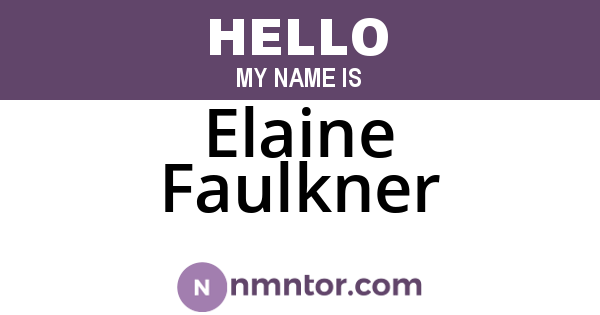 Elaine Faulkner