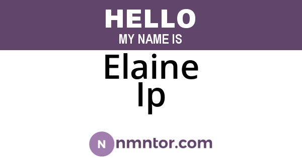 Elaine Ip