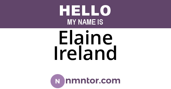 Elaine Ireland