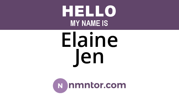 Elaine Jen