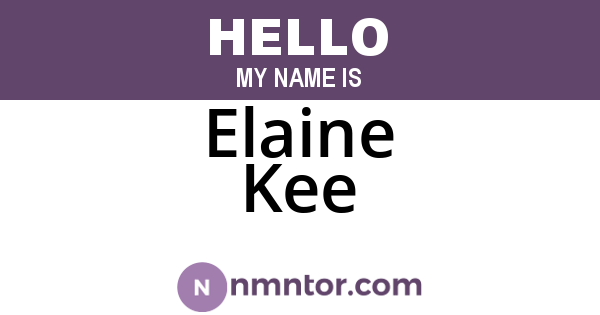 Elaine Kee