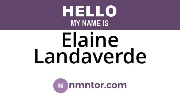 Elaine Landaverde