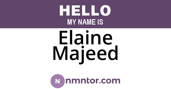 Elaine Majeed