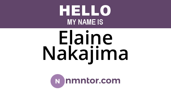 Elaine Nakajima