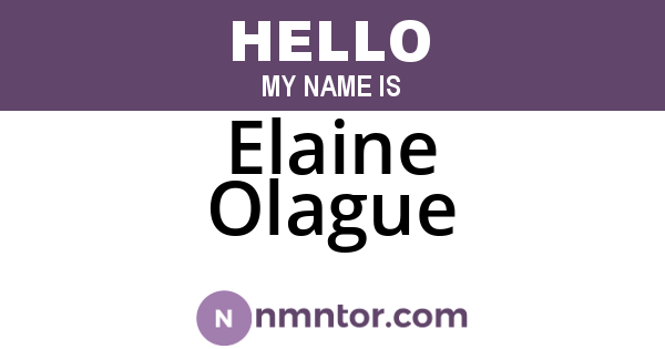 Elaine Olague