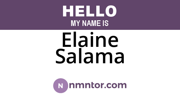 Elaine Salama