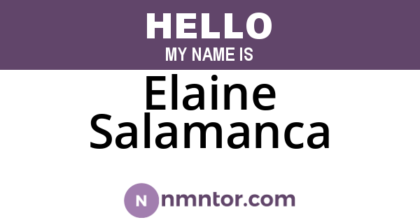 Elaine Salamanca