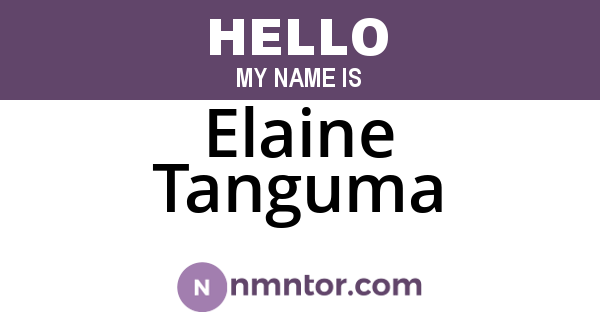 Elaine Tanguma