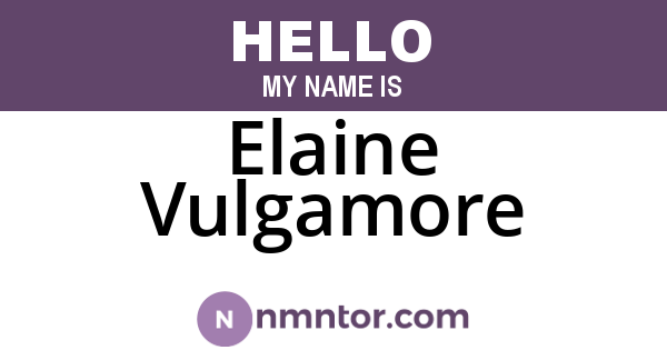 Elaine Vulgamore
