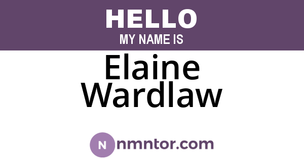 Elaine Wardlaw