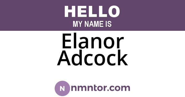 Elanor Adcock