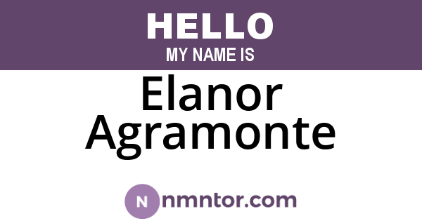 Elanor Agramonte