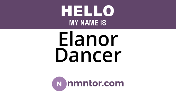 Elanor Dancer