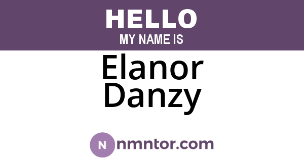 Elanor Danzy