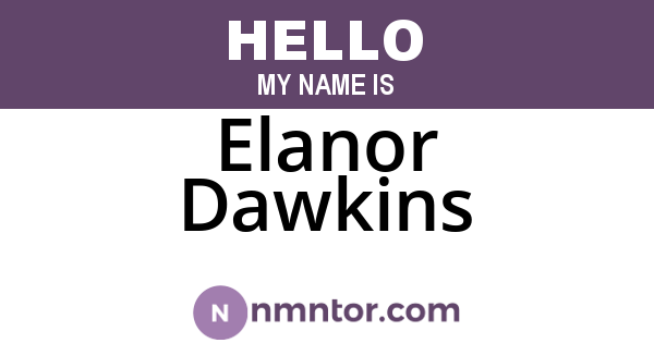 Elanor Dawkins
