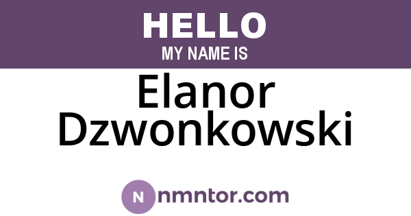 Elanor Dzwonkowski