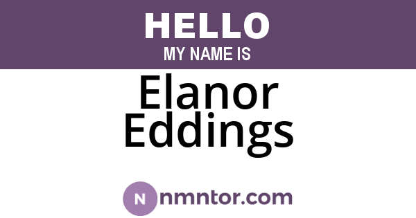 Elanor Eddings