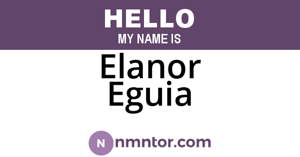 Elanor Eguia