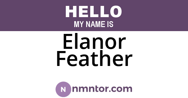 Elanor Feather