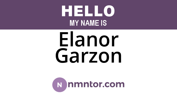 Elanor Garzon