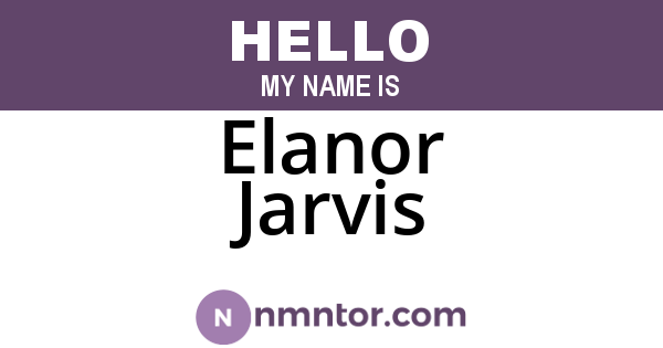 Elanor Jarvis