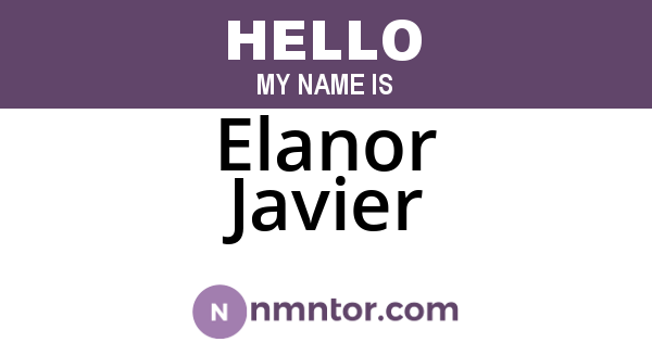 Elanor Javier