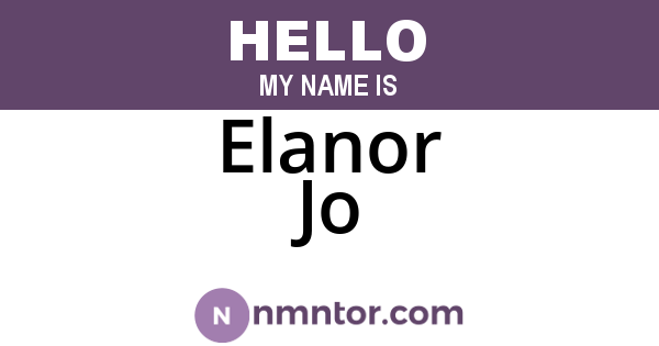 Elanor Jo