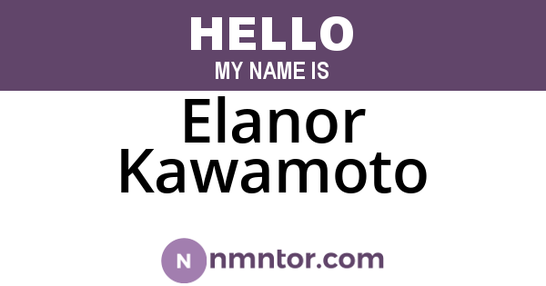 Elanor Kawamoto