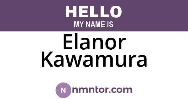 Elanor Kawamura