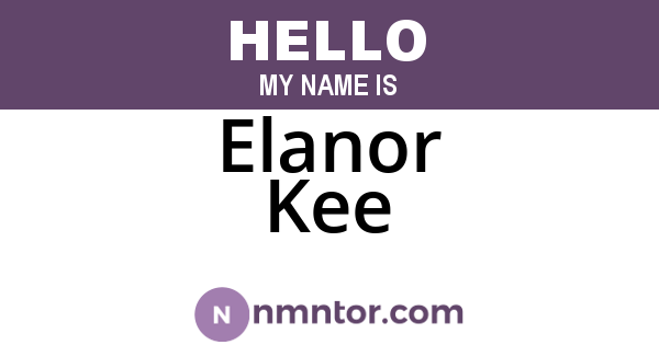 Elanor Kee