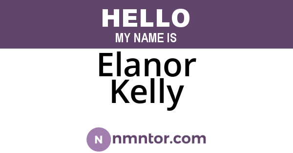 Elanor Kelly