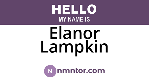 Elanor Lampkin