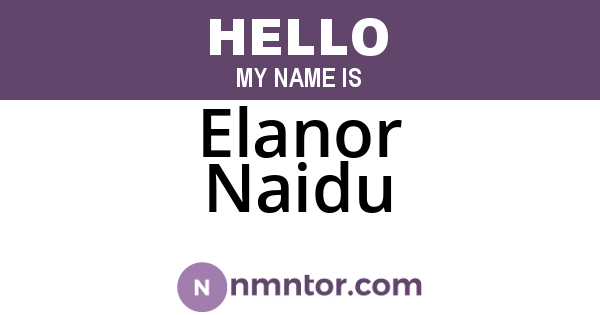 Elanor Naidu