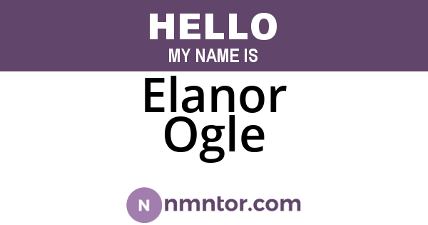 Elanor Ogle