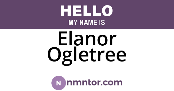 Elanor Ogletree