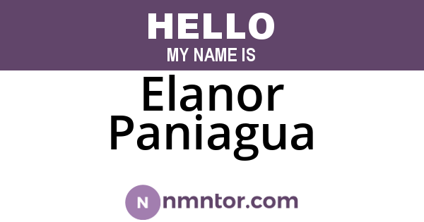 Elanor Paniagua