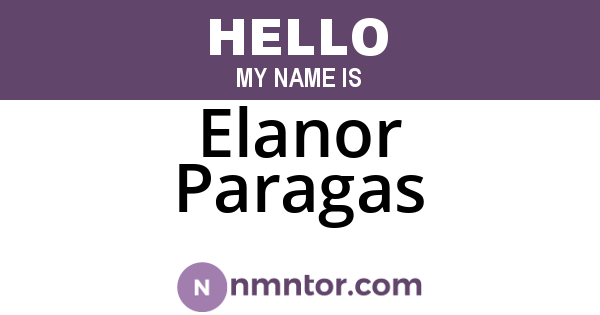 Elanor Paragas