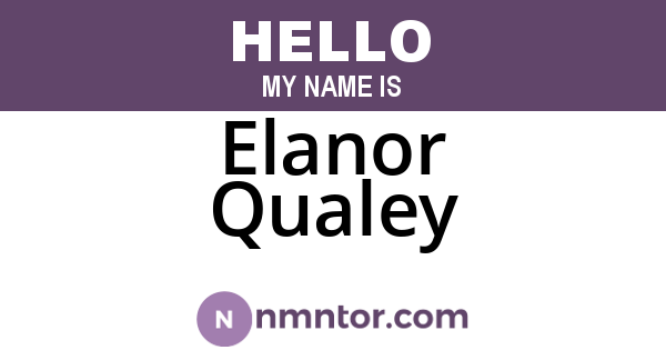 Elanor Qualey