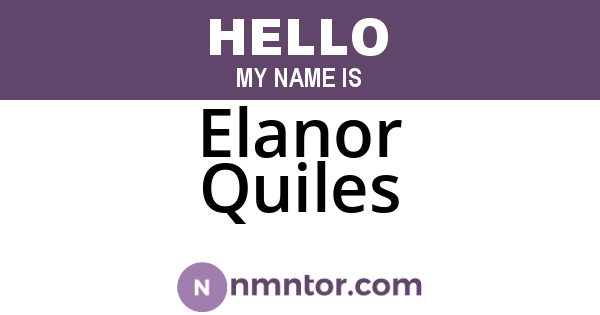 Elanor Quiles